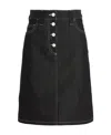 Sunnei Blue Belli Dentro Denim Miniskirt In Black