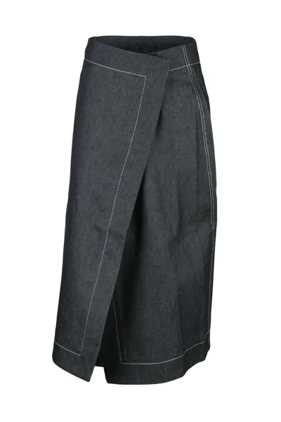 Sunnei Denim Skirt - Denim In Black
