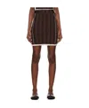 Sunnei Brown Doppia Mini Skirt In Brown