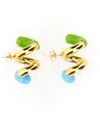 Sunnei Double Fusillo Earring Unisex In Multicolour