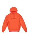 Sunnei Double Hoodie In Orange
