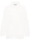 Sunnei Drawstring-hood Cotton Shirt In Neutrals