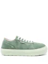 Sunnei Dreamy Suede Sneakers In Green