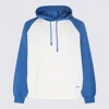 Sunnei Dust And Blue Cotton Sweatshirt In Dust/blue
