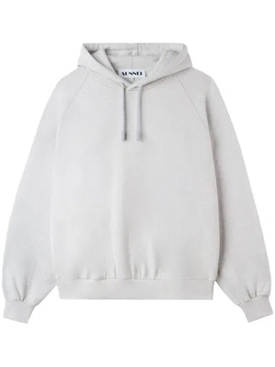 Sunnei Eiws Embroidered Hoodie In 灰色