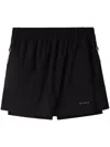 Sunnei Elastic Mini Skort In Black