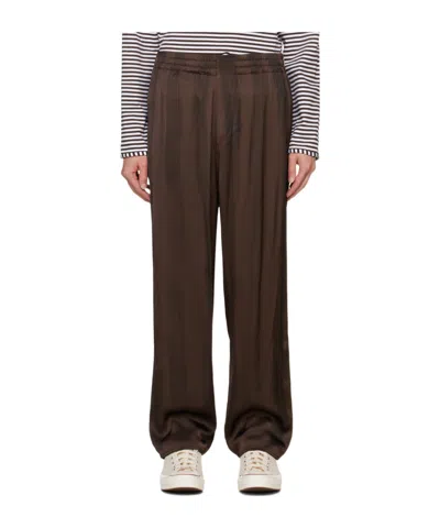 Sunnei Elastic Waist Casual Pants In Black