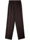 Sunnei Elasticated-waistband Trousers In Brown