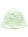 Sunnei Embossed-logo Bucket Hat In Green