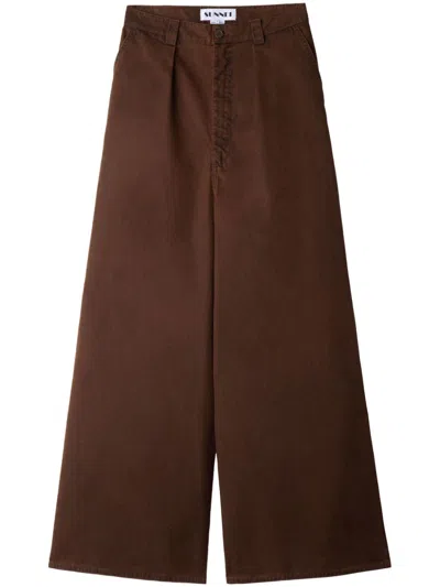Sunnei Extra Trousers In Brown