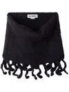 Sunnei Fringe-detailing Scarf In Black