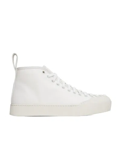Sunnei Front Strapped High Upper Board Shoes In White