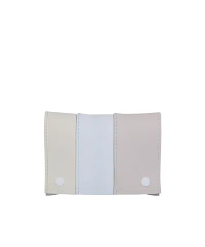 Sunnei Gomma 3 Panelled Card Holder In White
