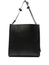Sunnei Gomma 9 Striped Shoulder Bag In Black