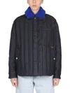 Sunnei Jacket With Faux Fur Unisex In Navy