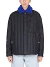 Sunnei Jacket With Faux Fur Unisex In Navy