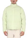 Sunnei Padded Jacket With High Neck In Green