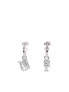 Sunnei Silver Earrings In Metallic