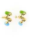 Sunnei Double Fusillo Earring Unisex In Grey