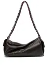 Sunnei Labauletto Twisted Chain-strap Bag In Brown