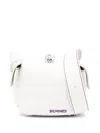Sunnei Lacubetto Leather Shoulder Bag In White