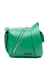 Sunnei Lacubetto Leather Shoulder Strap In Green