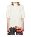 Sunnei Lapel Short-sleeved Polo Shirt In White