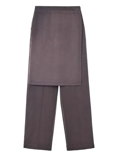 Sunnei Hose Im Layering-look In Black
