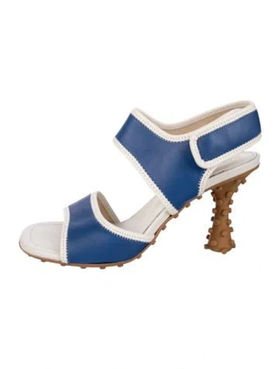 Pre-owned Sunnei Leather Sandals In Blue