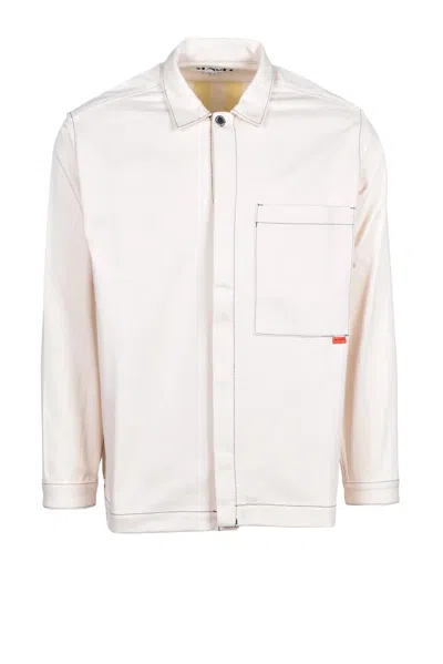 Sunnei Linen Shirt - Beige In White