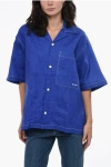 Sunnei Linen Shirt With Breast Pocket