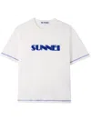 Sunnei Logo-appliqué T-shirt In White