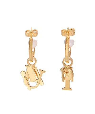 Sunnei Logo Charm Earrings In Gold