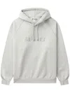 Sunnei Logo-embroidered Hoodie In Grey