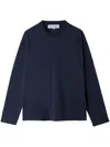 Sunnei Logo-embroidered T-shirt In Blue