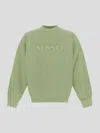 Sunnei Logo Embroidery Sweatshirt In Mint