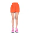 Sunnei Logo Patch Shorts In Nude