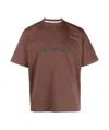 Sunnei Logo-print Cotton T-shirt In Red
