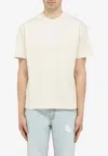Sunnei Logo Print Crewneck T-shirt In Beige
