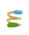Sunnei Fusillo Double Ring In Green