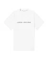 Sunnei Crewneck T-shirt With Logo Embossing In White