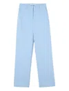 Sunnei Logo-tag Trousers In Blue