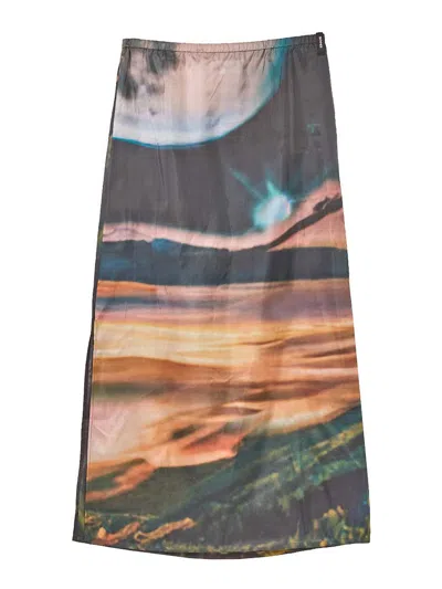 Sunnei Long Skirt Annemarie In Multi