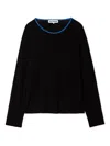 Sunnei Long-sleeve Sweater In 黑色