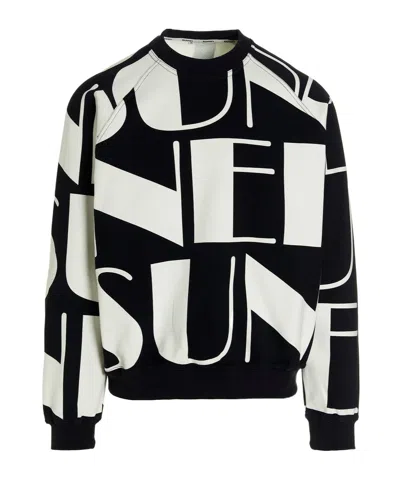 Sunnei Big Logo Sweatshirt In Negro