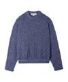 Sunnei Long-sleeved Sweater In Blue And White Mixed Color
