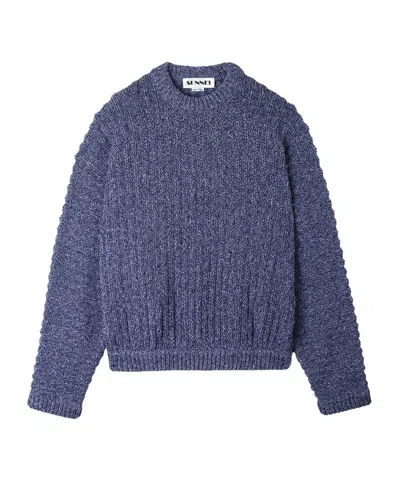 Sunnei Long-sleeved Sweater In Hellblau