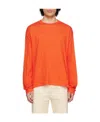 Sunnei Long-sleeved T-shirt In Orange