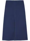 Sunnei Long Split Skirt In Blue