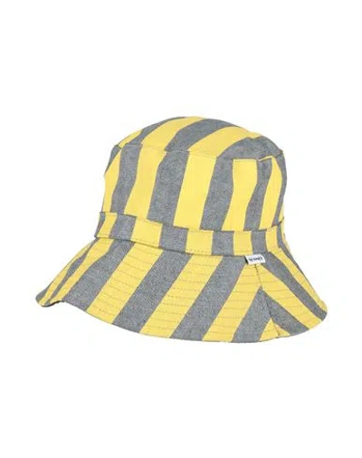 Sunnei Man Hat Yellow Size Onesize Cotton